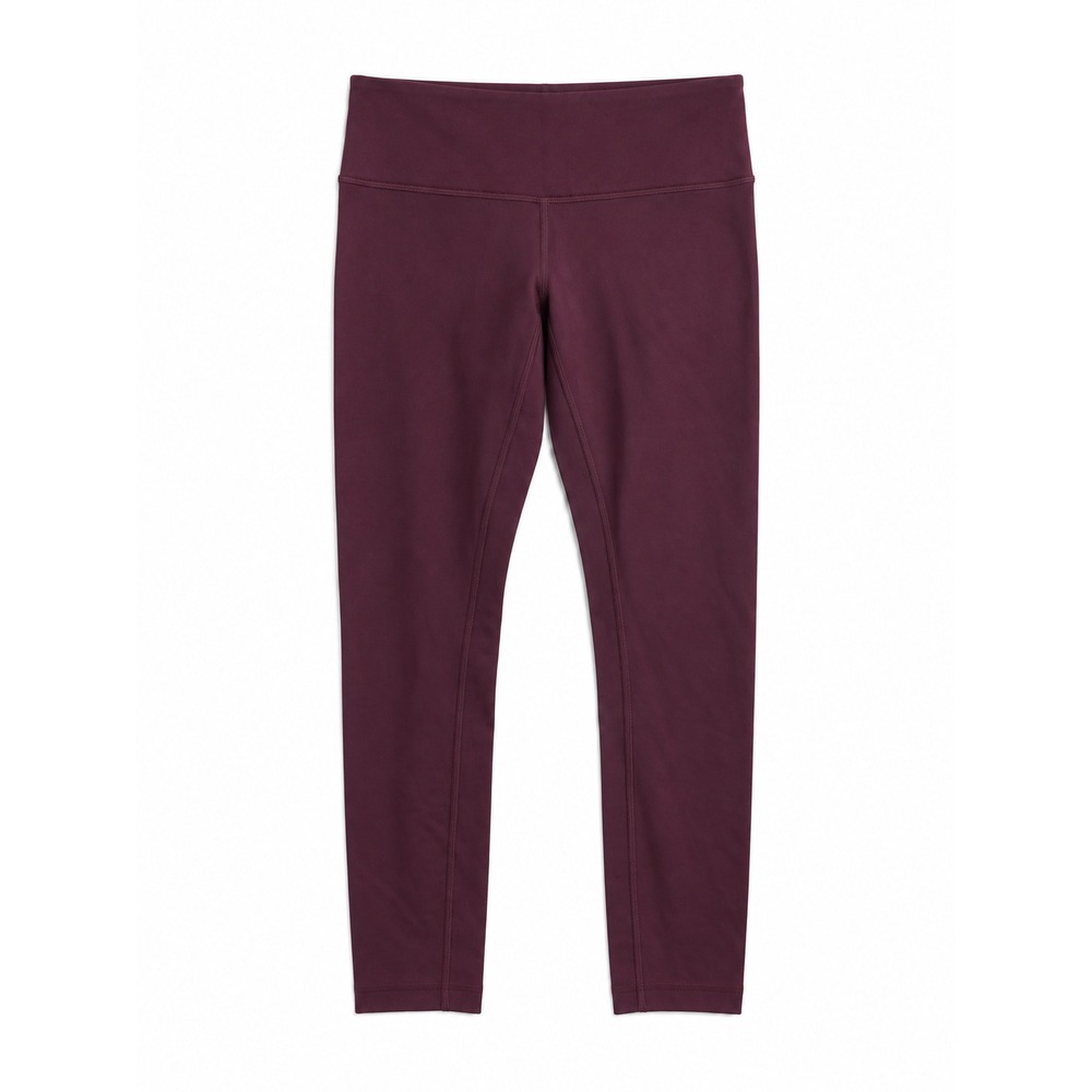 Lululemon Women's Leggings Size 4 Estimated Burgundy Maroon High Rise Yoga